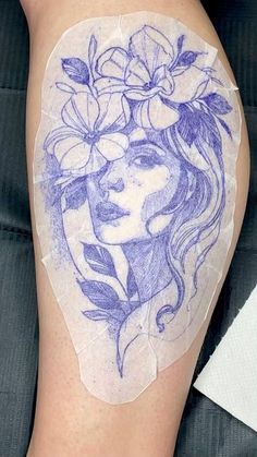 Fine Line Portrait Tattoo, Ruby Rose Tattoo Designs, Line Portrait Tattoo, Ruby Rose Tattoo, Portrait Tattoo Design, Tarot Ideas, Pegasus Tattoo, Poland Tattoo, German Tattoo