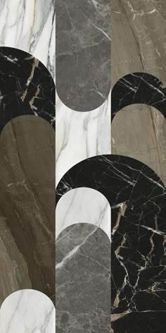 an abstract marble background with black and white circles