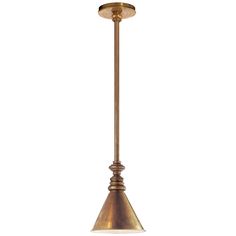 Visual Comfort - SL 5125HAB/SLD-HAB - One Light Pendant - Boston - Hand-Rubbed Antique Brass Chart House, Gas Lanterns, Outdoor Landscape Lighting, Glass Desk, Recessed Downlights, Circa Lighting, Light Architecture, Burke Decor, Light Pendant