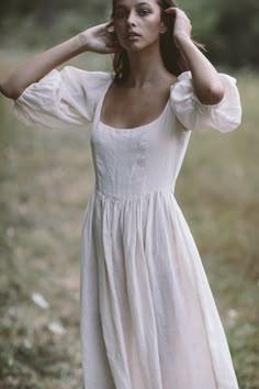 Looks Hippie, Regina George, Catherine Zeta Jones, Vestidos Vintage, Plus Size Kleidung, Vintage Elegant, White Maxi Dresses, Linen Dress