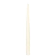 a white candle on a white background with the light turned off and no one is in it