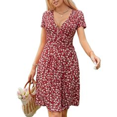 Microstar Summer Dress For Women 2023 Short Sleeve Unique Cross Wrap Casual Knee Length Sun Beach Dresses Product Details Size: Small Color: Wine White Floral Brand: No Brand Mpn: Does Not Apply Upc: Does Not Apply Ean: Does Not Apply * Department : Womens * Date First Available : April 27, 2022 Summer Dress For Women, Feeling Well, Floral Pattern Dress, Classy Design, Geometric Print Dress, Taffeta Dress, Sun Beach, Striped Maxi Dresses, Metallic Dress