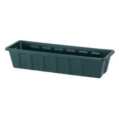 a black plastic container with four holes on the bottom and one hole in the middle