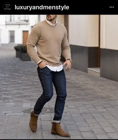 Mens Fall Outfits, Chelsea Boots Men Outfit, Chelsea Boots Outfit, Boots Men Outfit, Boots Outfit Men, Jeans Outfit Men, Herren Style