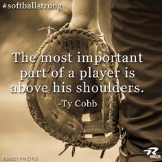 a person holding a baseball glove with the words teamwork is the secret that makes common people achieve an uncommon result