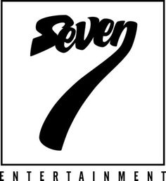 seven seven logo with the number seven in black and white, on a white background