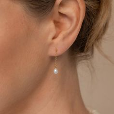 Isha Dainty Pearl Drop Chain Stud Earrings Pave Heart Necklace, Heart Locket Necklace, Pearl Collection, Pearl Charms, Heart Locket, Cz Diamond, Pearl Studs, Heart Bracelet, Pearl Drop Earrings