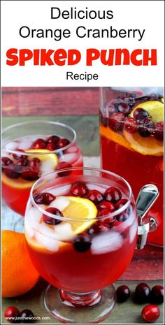 delicious orange cranberry spiked punch recipe