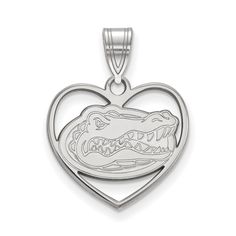 If you are a fan of The University of Florida and the Gators then you need to show your school spirit with this University of Florida pendant. We are a certified retailer and this authentic item is officially licensed. It is crafted from Sterling Silver and crafted by LogoArt in the USA. Florida Gator, Bow Jewelry, Silver Logo, University Of Florida, Florida Gators, Black Bow, School Spirit, Sterling Silver Charm, Charm Jewelry