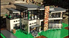 a model of a house made out of legos