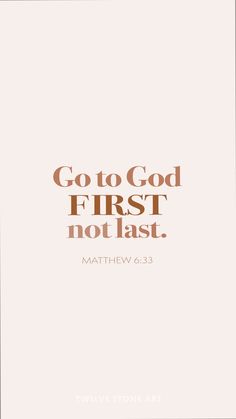 the words go to god first not last