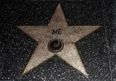 a star on the hollywood walk of fame is seen in this undrecognized image