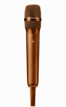 an old fashioned microphone on a white background