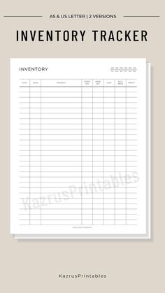 inventory printable Inventory Sheet, Inventory Printable, Inventory Tracker, Bill Tracker Printable, Product Inventory, Inventory List, Habit Tracker Printable, Bill Tracker, Inventory Management