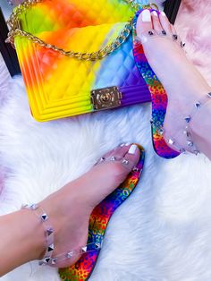 These adorable most wanted slides are sure to make any outfit pop. Featuring a rivet detail. Trendy Multicolor Slides For Spring, Trendy Multicolor Slides, Vendors List, Wardrobe Accessories, Most Wanted, Cute Sandals, Body Chain Jewelry, Phone Numbers, Milan