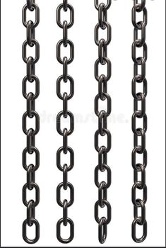 four different types of metal chains on a white background royalty illustration stock images and clippings