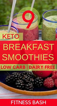 keto breakfast smoothies with low carb and dairy free