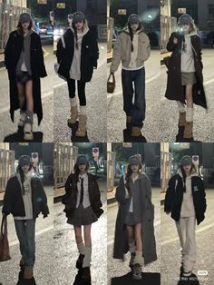 casual outfits, classy outfits, cute outfit, edgy aesthetic Winter Cute Outfits Korean, Winter Outfit Edgy, Asian Autumn Outfits, Outfit Ideas Korean Winter, Asian Winter Outfits Korean Style, Winter Outfit Japan, Winter Douyin Outfits, Asian Aesthetic Outfits, Asian Winter Outfits