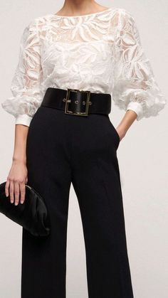 Blouse Casual Fashion, Women Blouses Fashion, فستان سهرة, Fitted Blouses, Elegant Blouses, Elegant Shirt, Blouse Outfit, Lace Shirt, Lace Tops