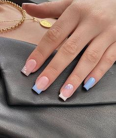 Spring Acrylic Nails, Gel Acrylic Nails, French Tip Acrylic Nails, Simple Acrylic Nails, Work Nails, Short Square Acrylic Nails, Summer Acrylic Nails