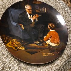 You’re Only Limited Edition Of The Tycoon By Norman Rockwell Know Norman Rockwell Plate 1982 Brand New In Excellent Condition.Price Reduced. Porch Pick Up. Norman Rockwell Plates, Norman Rockwell Art, Norman Rockwell, Porch, Pick Up, Limited Edition, Mint, Brand New, Color