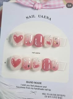 Gel X Removal, Fake Nails Aesthetic, Nail Cute, Cute Simple Nails, Ombre Acrylic Nails, Korean Nails