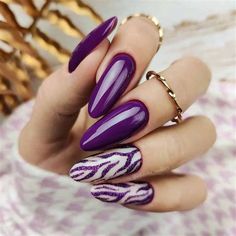 Nail Art On Purple Nails. There are any references about Nail Art On Purple Nails in here. you can look below. I hope this article about Nail Art On Purple Nails can be useful for you. Please remember that this article is for reference purposes only. #nail #art #purple #nails Deep Purple Nails, Nail Designs Purple, Matte Purple Nails, Purple And Silver Nails, Striped Nail Designs, Purple Nail Art Designs, Purple Nail Art, Gold Nail Designs, Purple Nail Polish