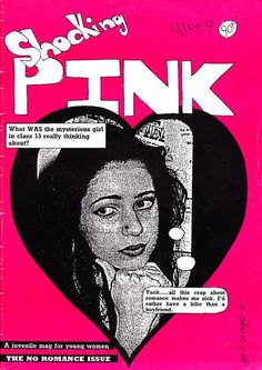 a pink book cover with a woman's face in the shape of a heart