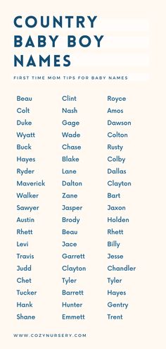 Ready to name your little cowboy? Check out our list of 100 country baby boy names inspired by southern charm and cowboy bravado. These names are perfect for a life of adventure. #SouthernBabyNames #MomTips Western Boy Names List, Ivy Name Meaning, Country Baby Names First And Middle, Cowboy Names For Boys, Western Boy Names, Boy Names Southern, Cowboy Baby Names, Boy Name List, Southern Baby Boy Names