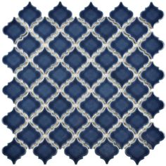 a blue and white tile pattern