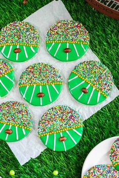 Decorated Football Cookies - Foxes Love Lemons