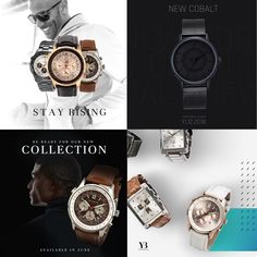 Various creatives made for watches social media campaigns and ads. Banner Ads Design, Responsive Web Design, Shirt Print Design, Logo Design Trends, Ui Design Inspiration, Social Media Branding