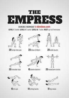 an exercise poster with instructions for the exercises