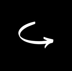 an arrow pointing to the left on a black background