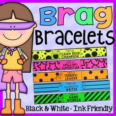 an image of brag bracelets with the words brag bracelets on it