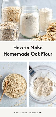 how to make homemade oat flour