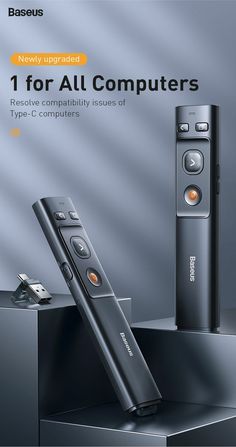 an advertisement for the new sony all computers, with two remote controls on top of it