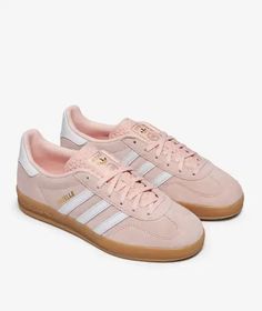 adidas GAZELLE INDOOR W | SVD Adidas Gazelle Pink, Pink Gazelles, Pink Adidas Shoes, Light Pink Adidas, Rose Adidas, Preppy Shoes, Pretty Shoes Sneakers, Adidas Sneakers Women, Baskets Adidas