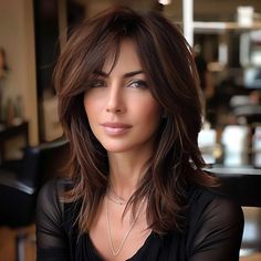 Long Hair With Side Bangs, Hair With Side Bangs, Long Wolf Cut, Layered Haircuts For Women, Haircuts For Medium Length Hair, Layered Haircuts For Medium Hair, Long Layered Haircuts, Wolf Cut, Haircuts For Medium Hair