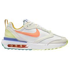 Nike Air Max Dawn | Foot Locker Functional White Joggers For Jogging, Nike White Sporty Joggers, Functional White Sports Joggers, Functional White Joggers For Sports, White Functional Joggers For Sports, Peach Cream, Casual Running Shoes, Hot Sneakers, Nike Cortez Sneaker