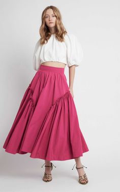 2022 Skirt Trends, Aje Skirt, Skirt Collection, Fall 2022, Chiffon Skirt, Skirt Design, Custom Dresses, Pre Fall, Vintage Skirt