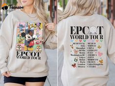 Vintage Disney Epcot World Tour Shirt Drink Around The World Traveler Sweatshirt Disneyland Family Matching T-Shirt Disney World Trip Tee Disneyland Family, World Tour Shirt, Drinking Around The World, Disney Epcot, Travel Tees, Adventures By Disney, Disney World Trip, Tour Shirt, Tour T Shirts