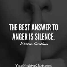 the best answer to anger is science - manus auneius quote on black and white photo