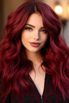 Rainbow Hair Color Ideas, Pelo Color Vino, Vibrant Red Hair, Trending Hair, Rainbow Hair Color, Hair Color Burgundy, Gorgeous Hair Color, Spring Hair Color