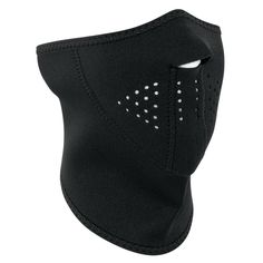 ZAN 3-Panel Half Face Covering, Neoprene, Black - WNFM114H3 The ZAN Headgear 3-Panel Neoprene Half Face Mask features full coverage of the nose, chin, and cheeks along with partial ear & neck coverage with stretchy, warm and water resistant 2mm thick neoprene. The 3-Panel design guarantees an extra comfortable fit against the face. Like most ZAN Headgear face masks it has a black stretch nylon trim for added durability and clean finish. A wider-profiled closure allows for adjustability and e Female Motorcycle Riders, Techwear Fashion, Half Mask, Half Face Mask, Face Mask Black, Black Motorcycle, Full Face Mask, Skull Face, Half Face