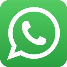 a green and white icon with the words whatsapp on it in a speech bubble