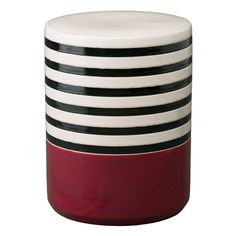 18.5 in. Stripe Ceramic Garden Stool Outdoor-Outdoor Stools-Emissary-Burgundy-LOOMLAN Ceramic Garden Stools, Garden Seat, Ceramic Garden, Accent Seating, Willow Green, Outdoor Stools, Garden Seating, Garden Stool, Green Ceramics