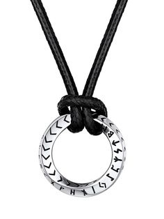 PRICES MAY VARY. 【Möbius Design】--The Möbius ring necklace is a powerful symbol of eternal love. It signifies that no matter when the journey begins, it will ultimately bring you together, embodying everlasting affection. 【Viking Rune Pendant】--Vintage norse viking charms with textured runes that is screaming with timeless appeal capturing attention and protection from all around. 【Adjustable Leather Chain】--Braided leather chain can be resized within 16"-32" which will make sure it will fit per Rune Pendant, Rune Necklace, Viking Jewellery, Coin Bar, Vikings Gifts, Black Leather Necklace, Norse Runes, Viking Pendant, Viking Necklace