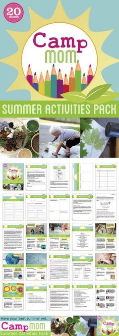 the camp mom summer activities pack is on sale for $ 20 off, and it includes 25