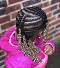 Mohawk Braids For Black Girls For Kids, Kids Braids With Beads Natural Hair, Toddler Hairstyles Girl Braids, Braided Hairstyles For Black Hair Kids, Toddler Braided Hairstyles Short Hair, Children Cornrow Hairstyles Natural Kids, Toddler Girl Braid Styles With Beads, Black Kids Hairstyles Natural, Simple Toddler Braid Styles